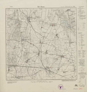 2552 Kreckow, Topographische Karte (4cm - Karte)