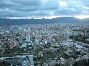 Palermo, Blick von Westen auf Stadtzentrum, vom Monte Pellegrino, 606 m hoch