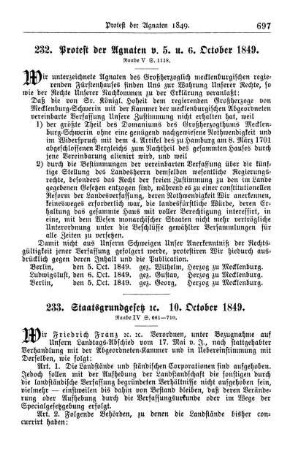 233. Staatsgrundgesetz etc. 10. October 1849.