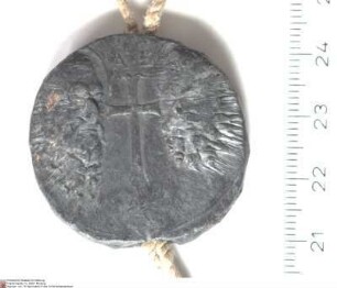 Eidesformel für Placidus [von Droste], Abt von Fulda. Placidus gelobt Petrus, der Römischen Kirche, Papst Innozenz XI. und seinen rechtmäßigen Nac...