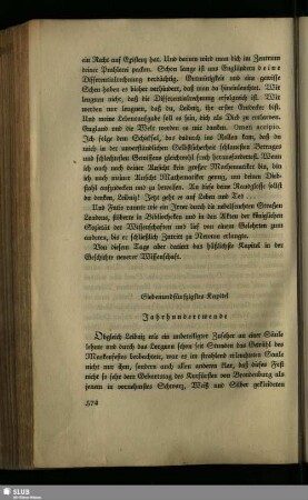 Siebenundfünfzigstes Kapitel: Jahrhundertwende