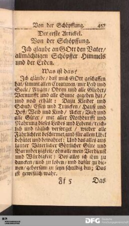 Der erste Artickel.