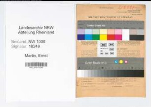 Entnazifizierung Ernst Martin, geb. 06.02.1902 (Ingenieur)