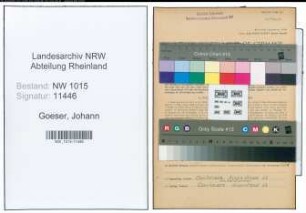 Entnazifizierung Johann Goeser , geb. 19.02.1903 (Lokfuehrer)
