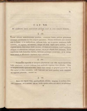 Cap. XII. De conditione varia externarum partium oculi in vivo corpore humano.