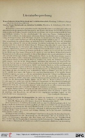 Literaturbesprechung