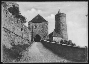 Bautzen. Mühltor mit Altem Wasserturm