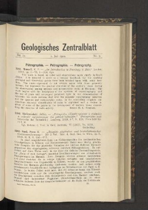 1. Juli 1910. No. 9.