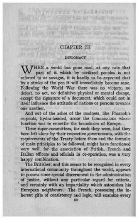 Chapter III. Diplomacy