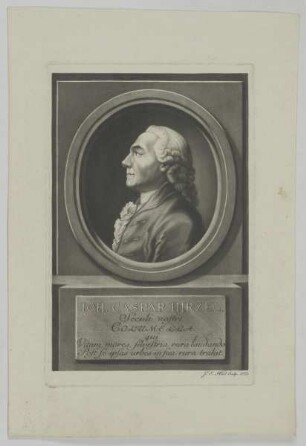 Bildnis des Ioh. Caspar Hirzel