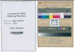 Entnazifizierung Gerhard Zech , geb. 17.12.1895 (Rangiermeister)