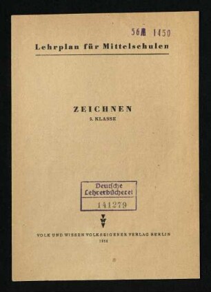 1956: Zeichnen : 5. Klasse