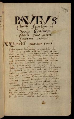 341r-346v, Paulus Christi Apostolus...
