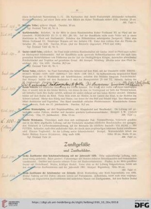 Zunftgefäße und Zunftschilder (Nr. 40-62)