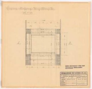 Reichsluftfahrtministerium, Berlin: Durchgang L5 (Eingang): Grundriss 1:20