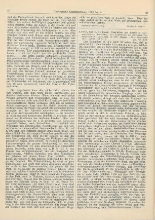 68-69 [Rezension] Lortz, Joseph, Geschichte der Kirche in ideengeschichtlicher Betrachtung