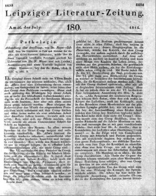 1815-07-26 : 180. Stück