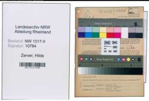 Entnazifizierung Hilde Zerver , geb. 04.04.1909 ()
