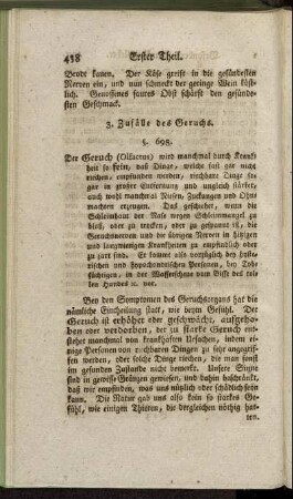 3. Zufälle des Geruchs
