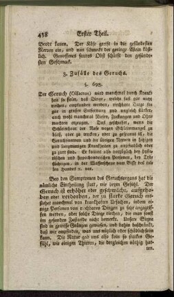3. Zufälle des Geruchs