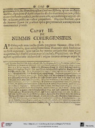 Caput III: de Nummis Copugensibus