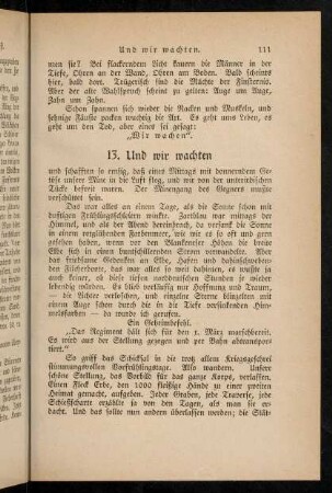 111-119, 13. Und wir wachten.