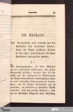 XII. Abschnitt.