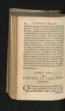 Caput XVIII. De Pietate Et Fide Theodosii.