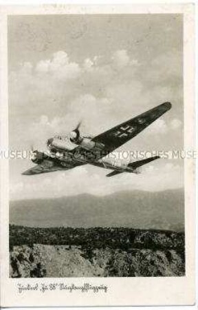 Flugzeug "Ju 88" in der Luft