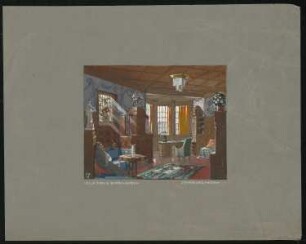 Villa Sirius, Baden-Baden: Ansicht des Herrenzimmers