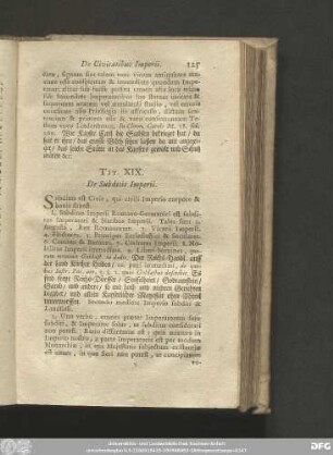 Tit. XIX. De Subditis Imperii.