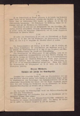 Vierter Abschnitt. Gutachten und Anträge des Gewerbegerichts.