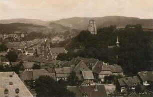 Osterode : Osterode. Teilansicht des Ortes mit Burgruine