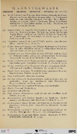 Gemälde – Graphik – Mobiliar – Diverses (Nr. 347-725)