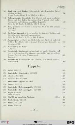 Teppiche (Nr. 573-594)