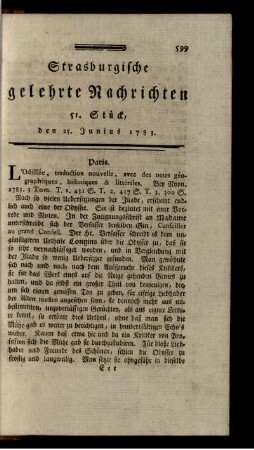 51. Stück, den 25. Junius 1783.