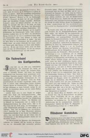 Ein Fachverband des Kunstgewerbes