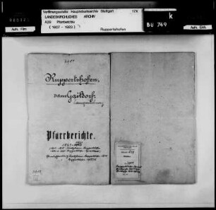 Ruppertshofen (Ostalbkreis): Pfarrberichte und Pfarrbeschreibungen