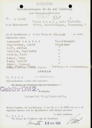 Lenz, Maria