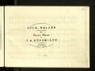 Duck-Walzer : in Musik gesetzt für's Forte-Piano