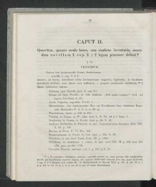 Caput II. Quaeritur, quanto modo heres, non confecto inventario, secundum novellam I. cap. 2. § 2 legata praestare debeat?