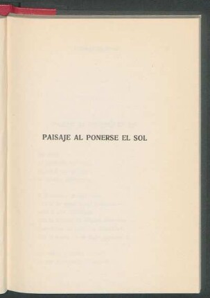 Paisaje al ponerse el sol