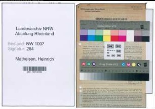 Entnazifizierung Heinrich Matheisen , geb. 24.10.1900 (Buchhalter)