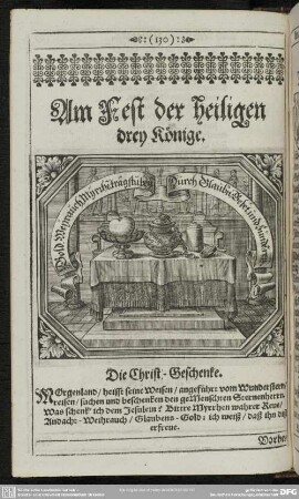 Am Fest der heiligen drey Könige