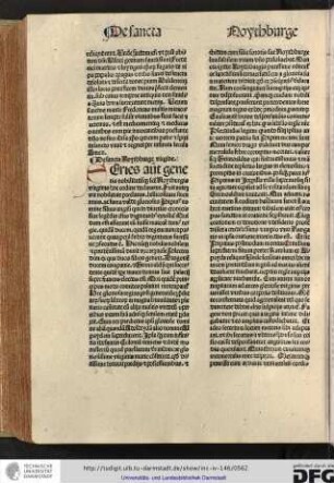 De sancta Noythburge virgine.
