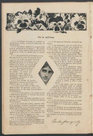 De la belleza