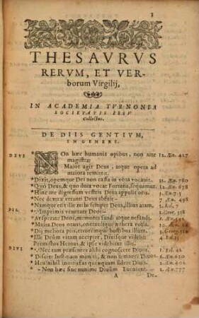 Thesaurus rerum et verborum Virgilii