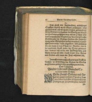 Das IX. Capitul. Von der Lehre und Ubung des Catechismi in der Kirchen.