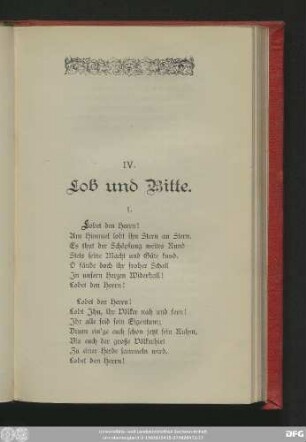 1. [Lobet den Herrn]