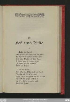 1. [Lobet den Herrn]